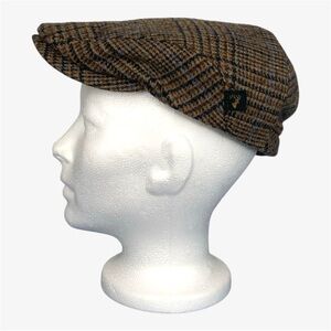 MUCROS Weavers Irish Trinity size S 100% wool tweed vintage style flat cap